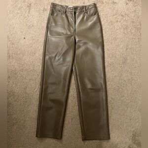 Aritzia Faux Leather Pants